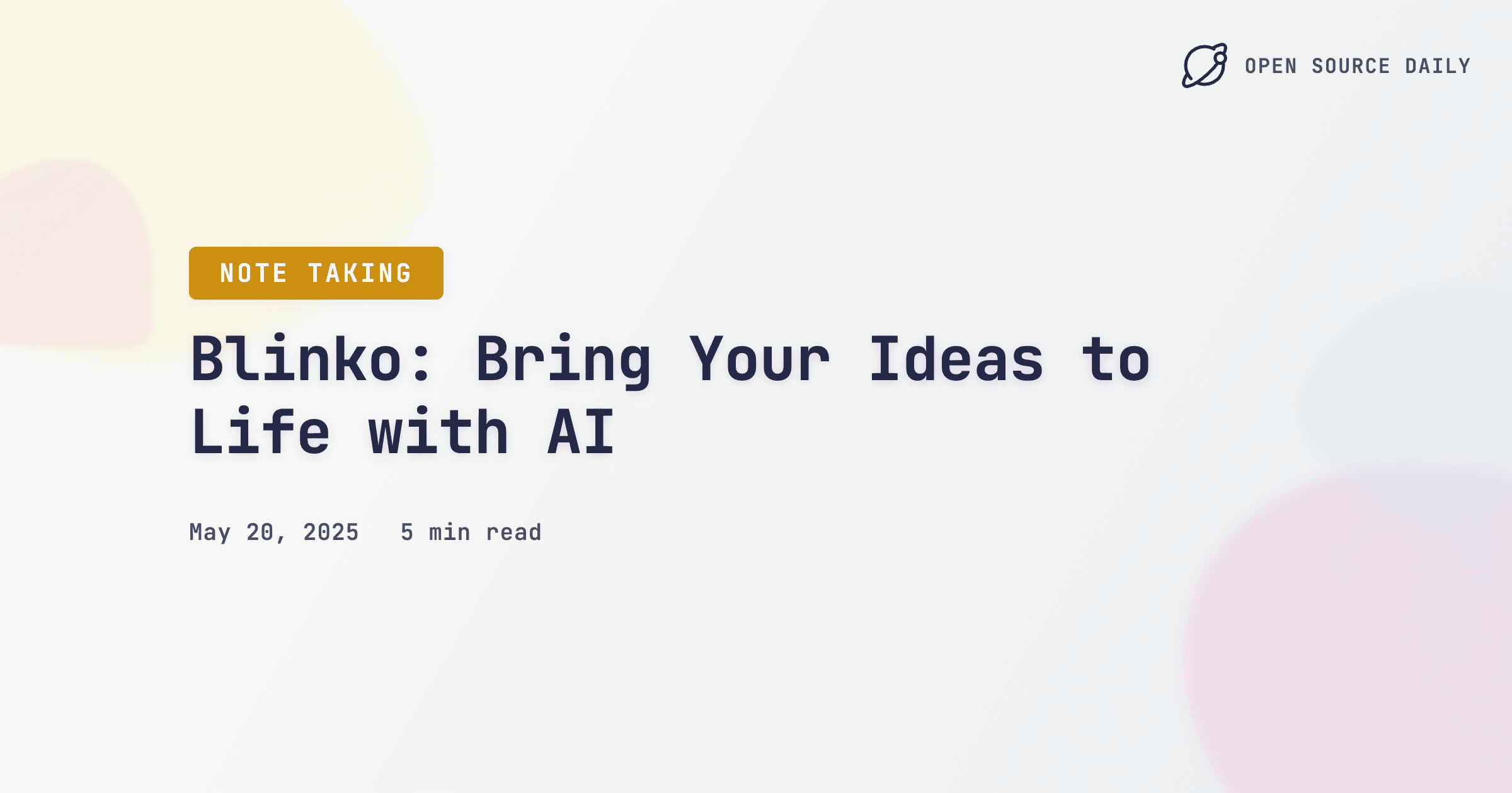Blinko: Bring Your Ideas to Life with AI