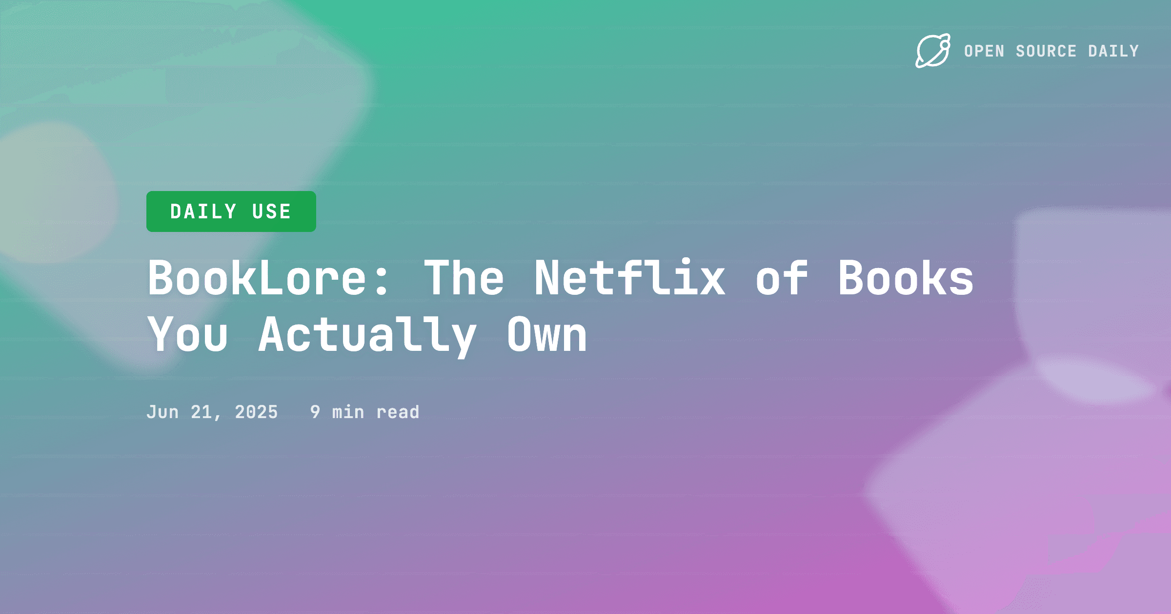 BookLore: The Netflix of Books You Actually Own