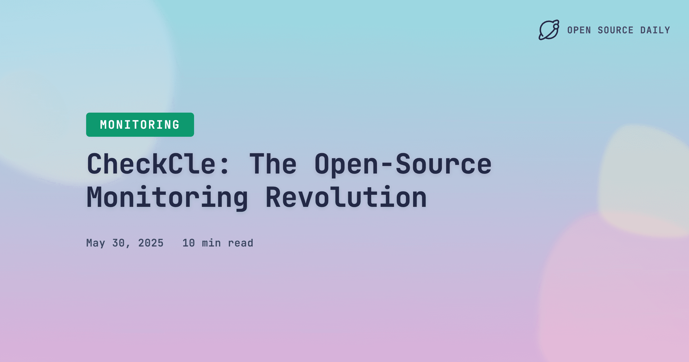 CheckCle: The Open-Source Monitoring Revolution