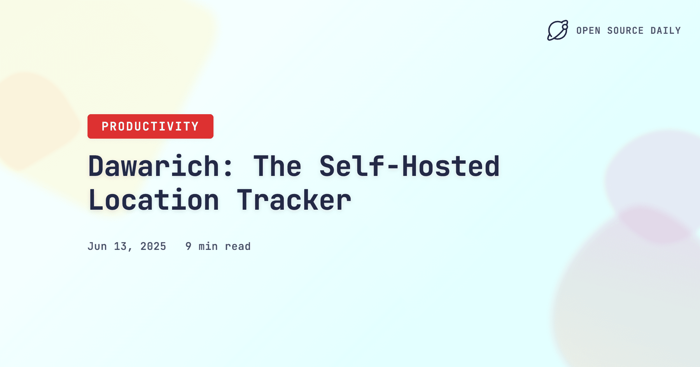 Dawarich: The Self-Hosted Location Tracker