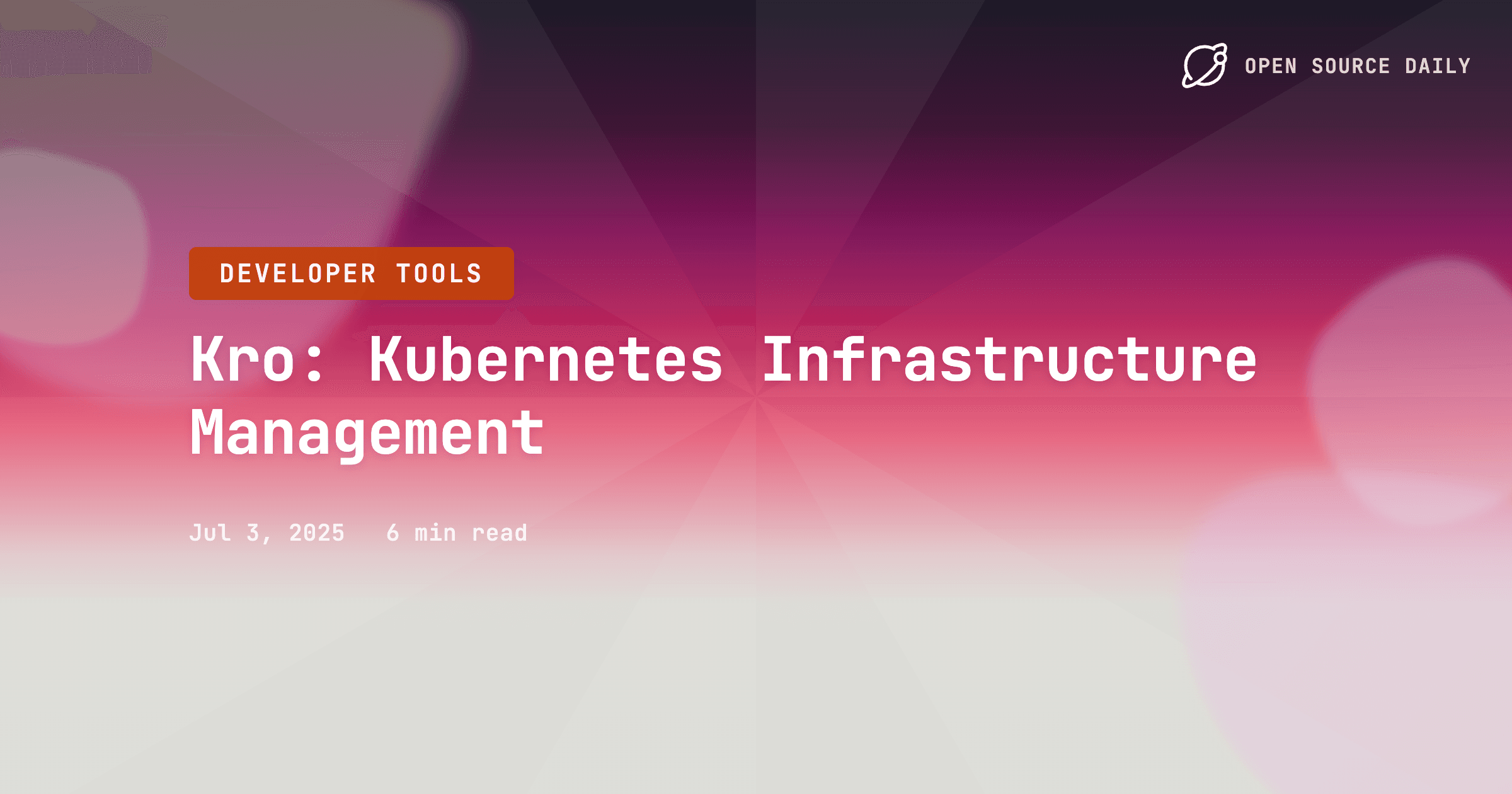 Kro: Kubernetes Infrastructure Management