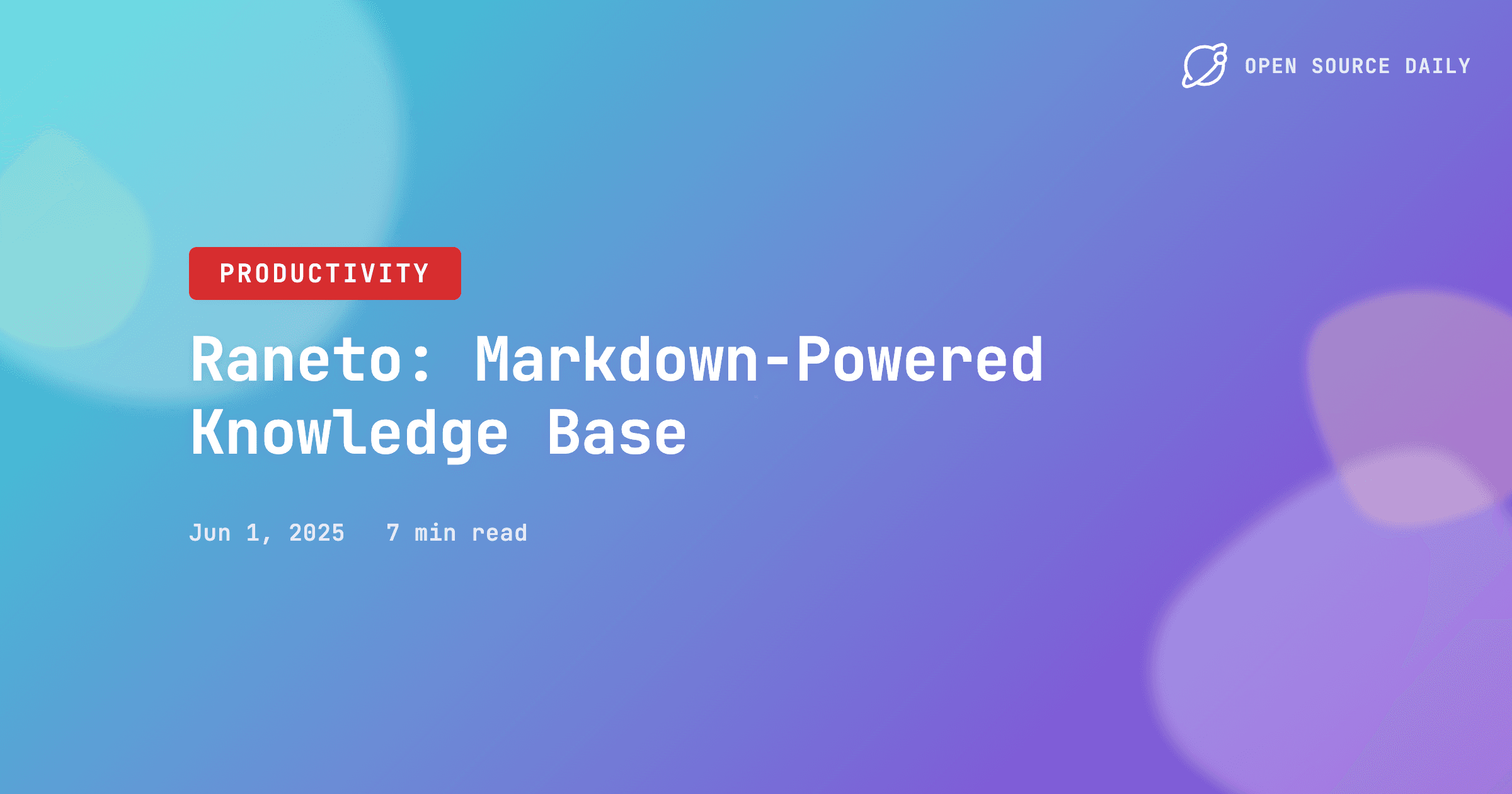 Raneto: Markdown-Powered Knowledge Base