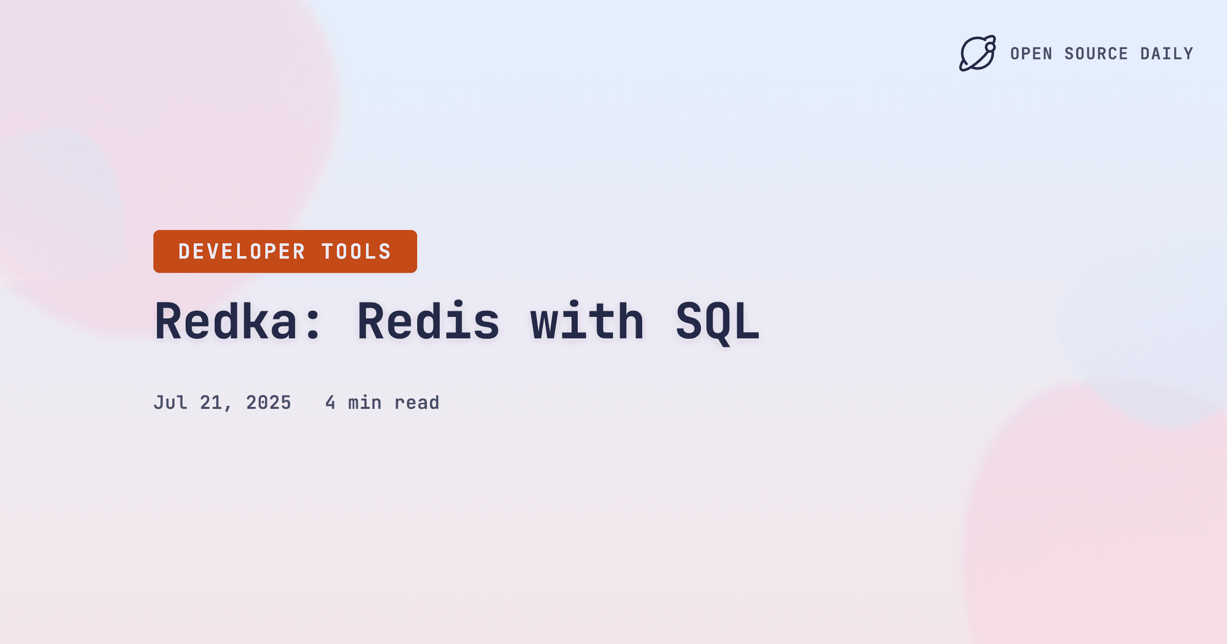 Redka: Redis with SQL