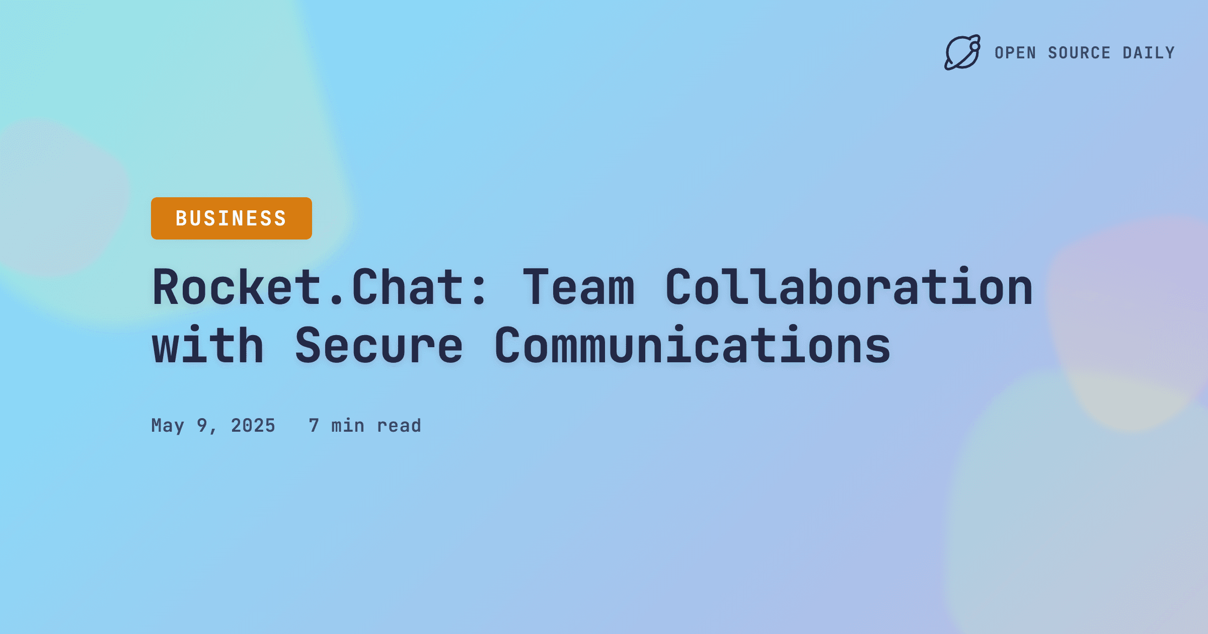 Rocket.Chat: Team Collaboration with Secure Communications