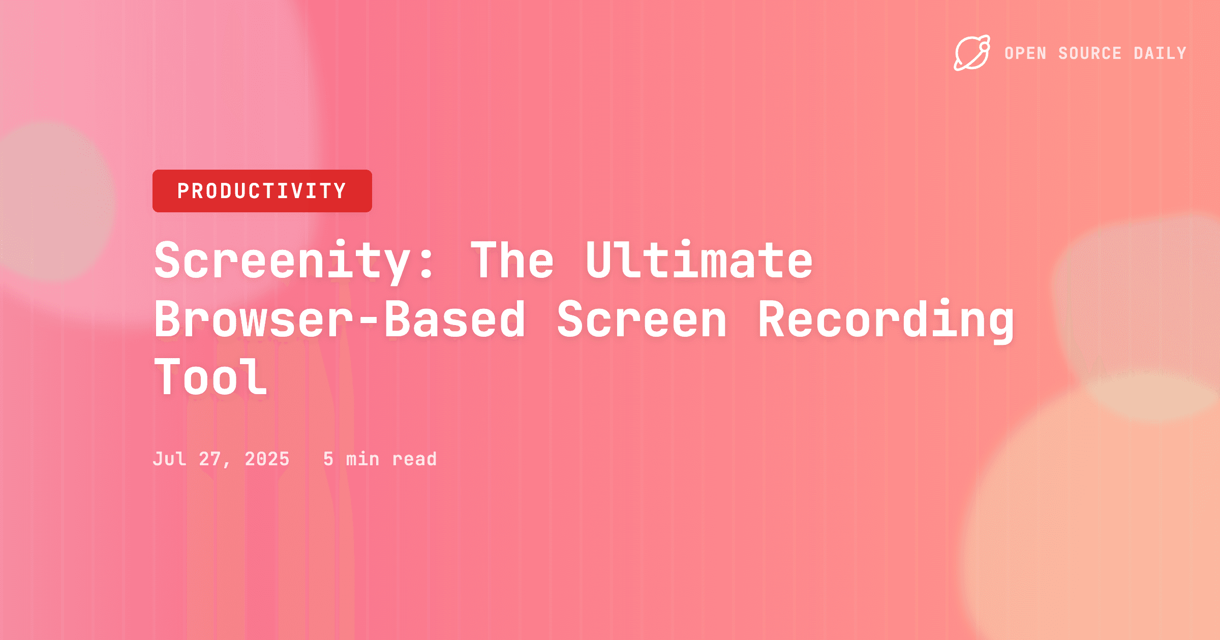 Screenity: The Ultimate Browser-Based Screen Recording Tool