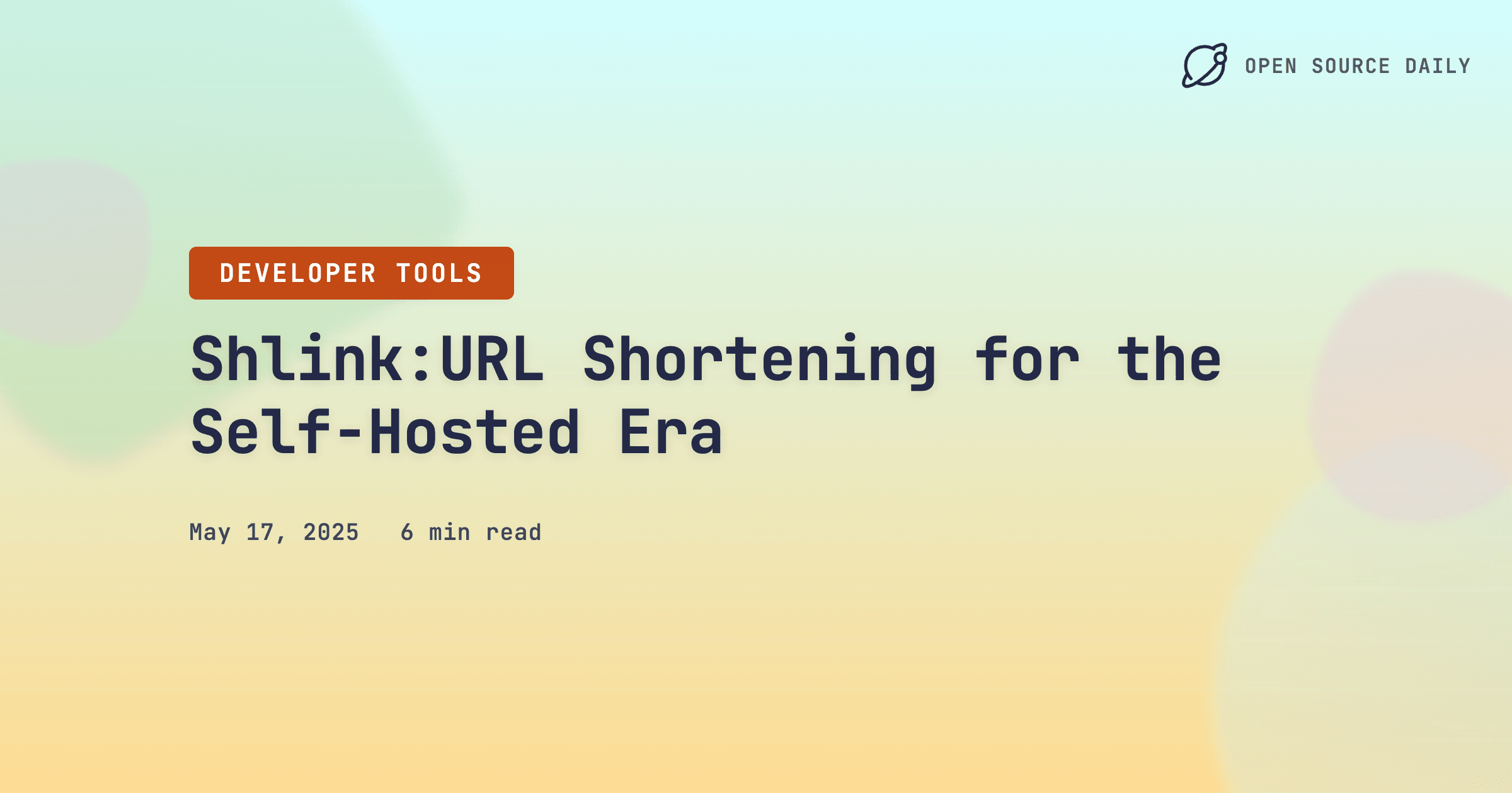 Shlink:URL Shortening for the Self-Hosted Era