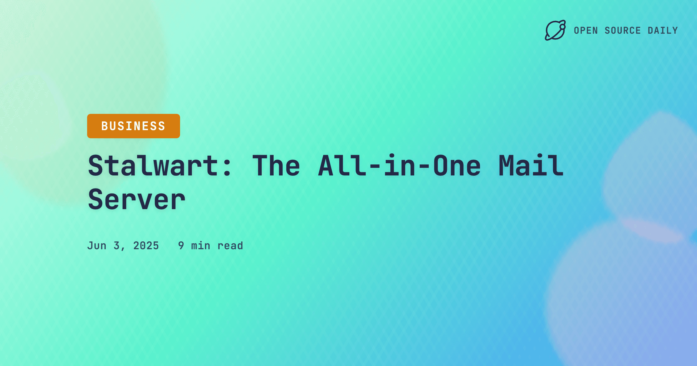 Stalwart: The All-in-One Mail Server
