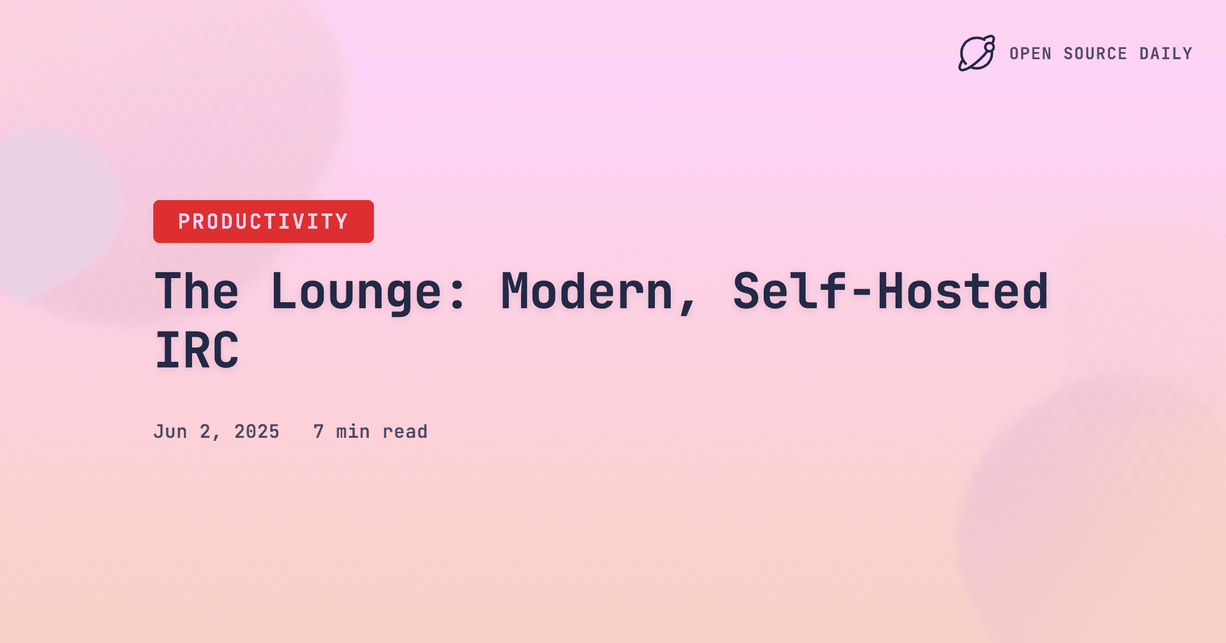 The Lounge: Modern, Self-Hosted IRC
