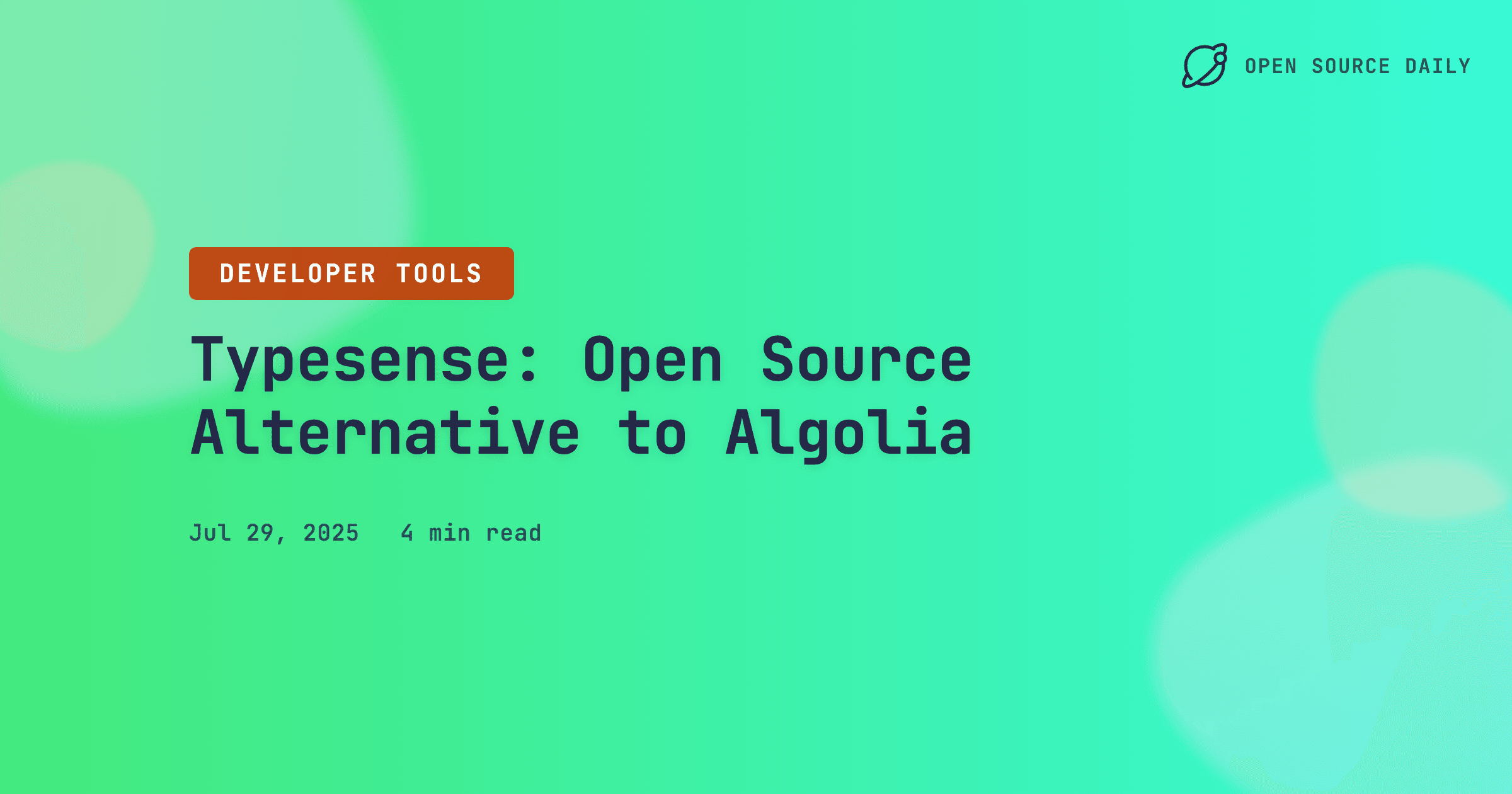 Typesense: Open Source Alternative to Algolia