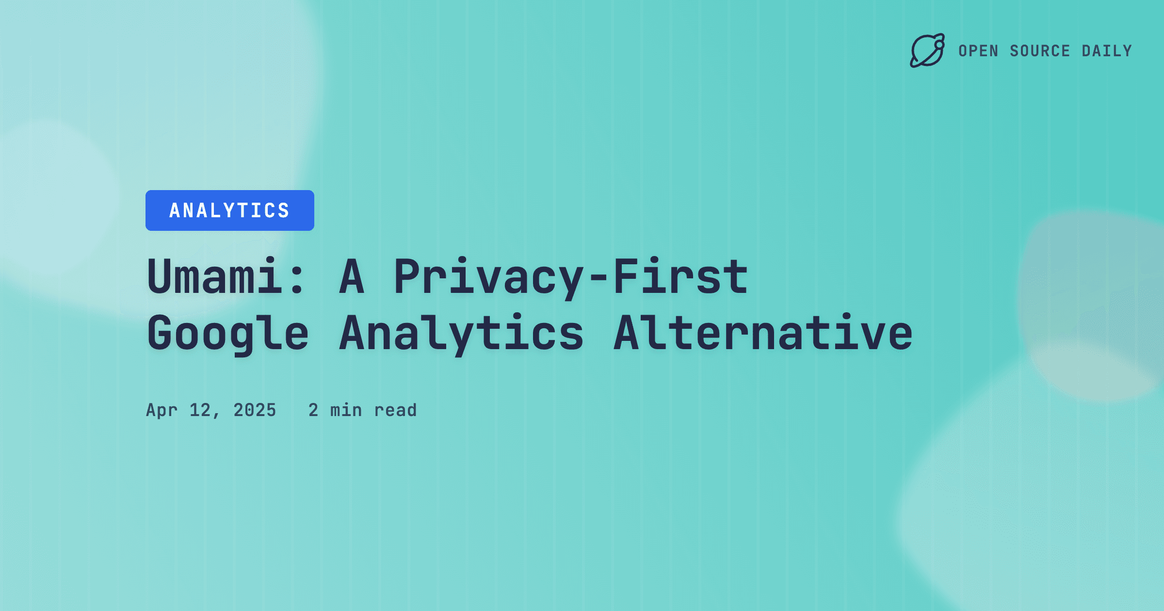 Umami: A Privacy-First Google Analytics Alternative