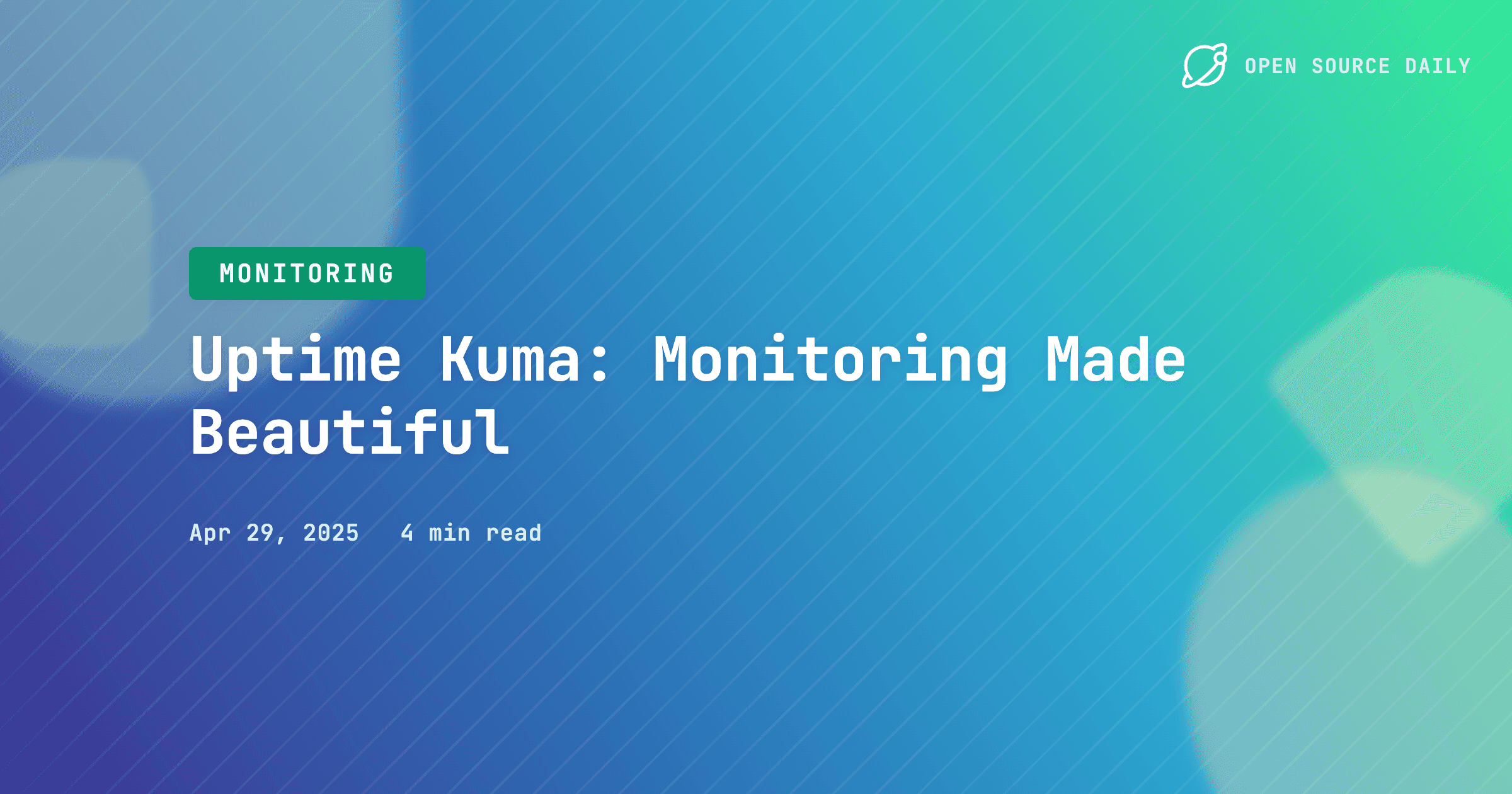 Uptime Kuma: Monitoring Made Beautiful