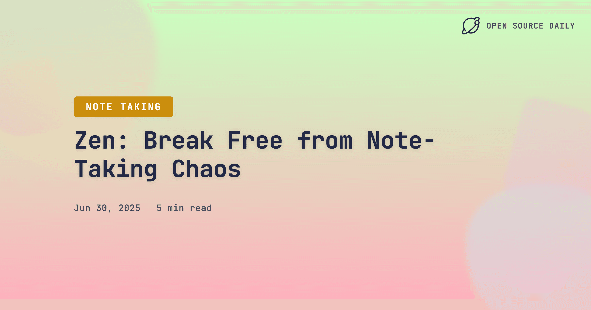 Zen: Break Free from Note-Taking Chaos