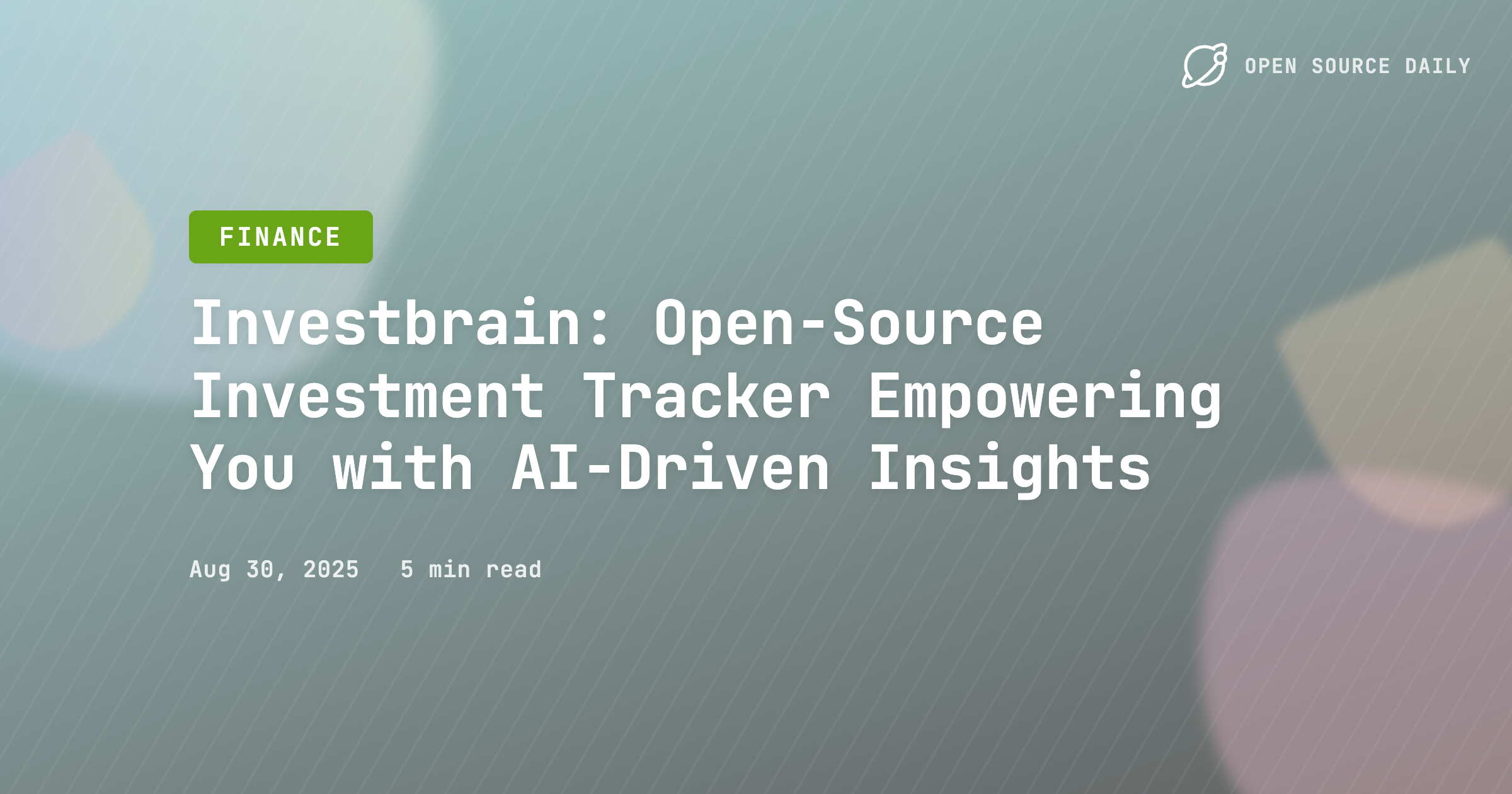 Investbrain: Open‑Source Investment Tracker Empowering You with AI‑Driven Insights