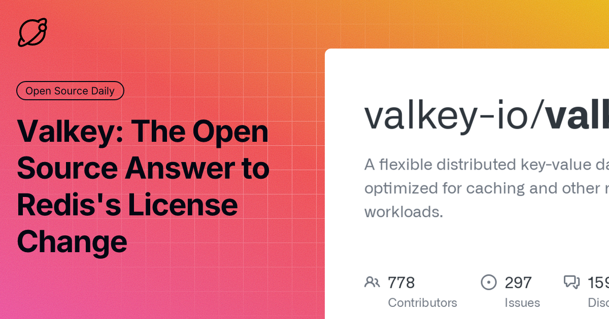 Valkey: The Open Source Answer to Redis's License Change