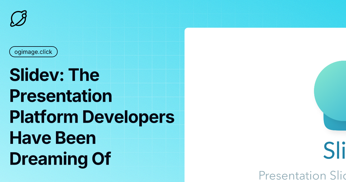 Slidev: The Presentation Platform Developers Have Been Dreaming Of