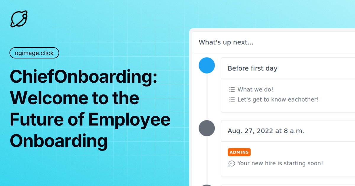 ChiefOnboarding: Welcome to the Future of Employee Onboarding