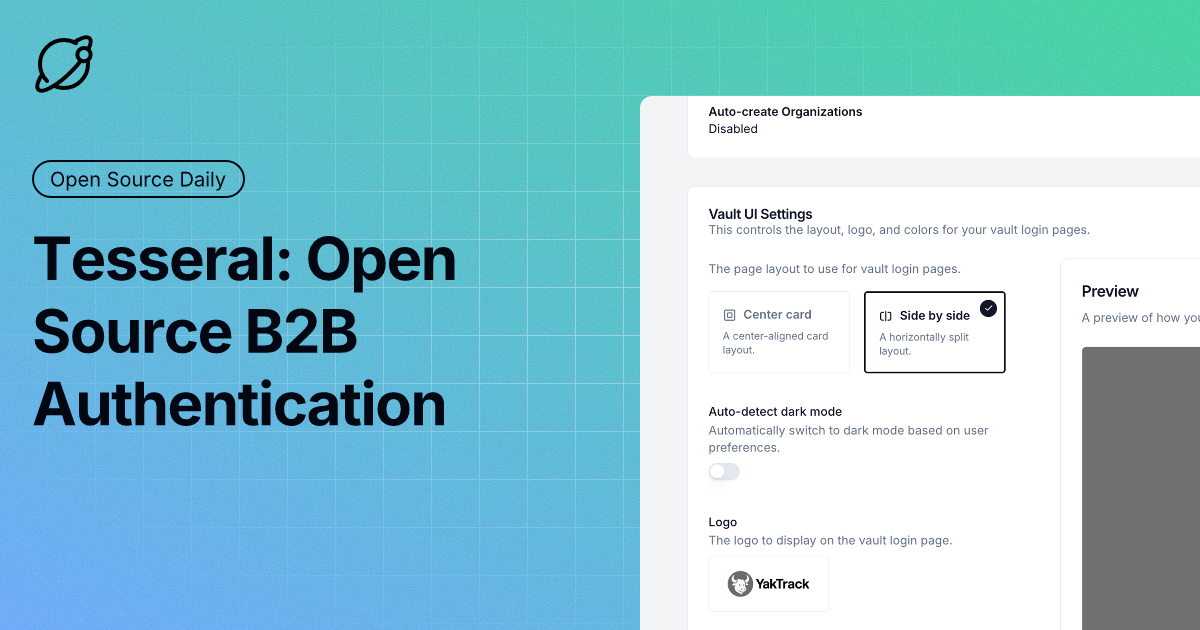 Tesseral: Open Source B2B Authentication