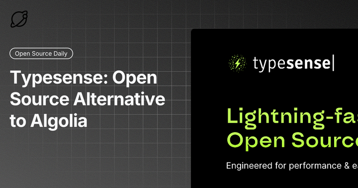 Typesense: Open Source Alternative to Algolia